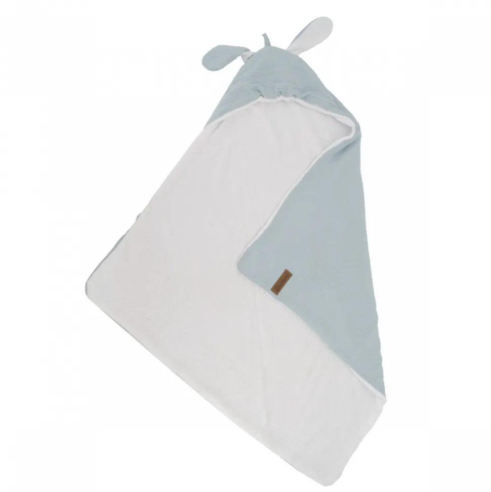 Cape de bain 75x75 cm bleu vintage