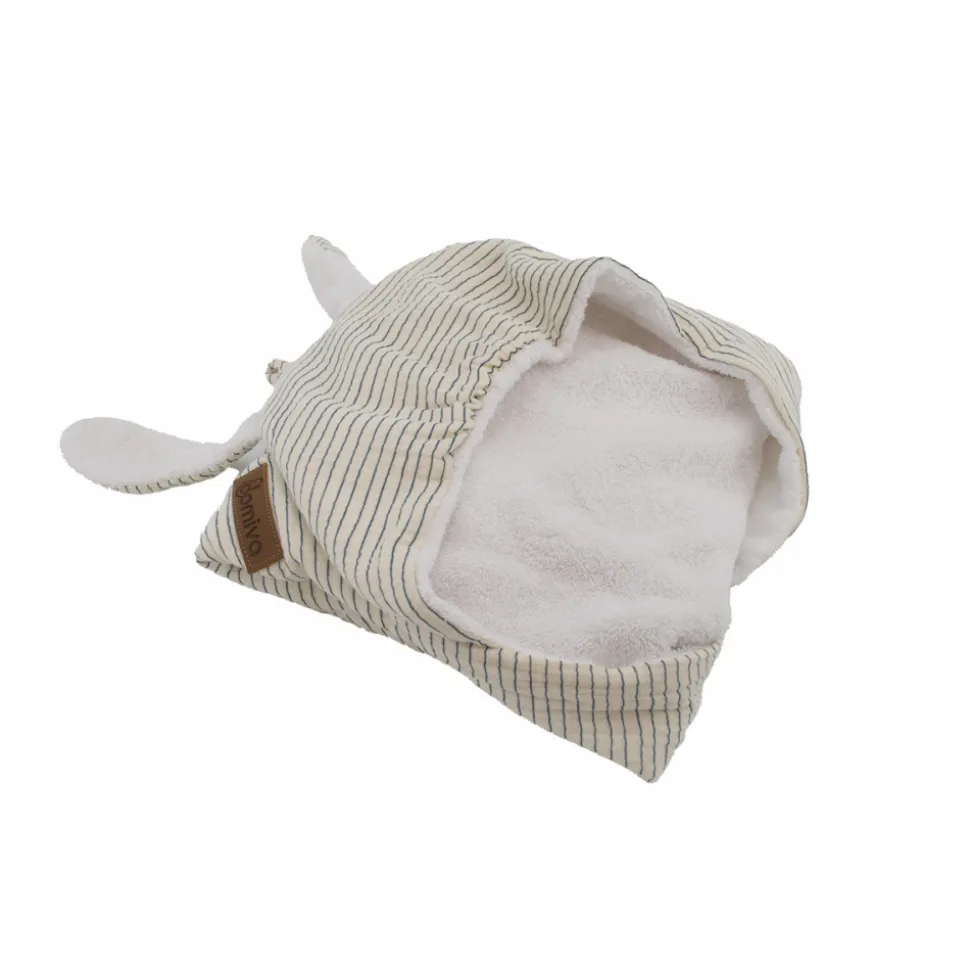 Cape de bain 75x75 cm rayures