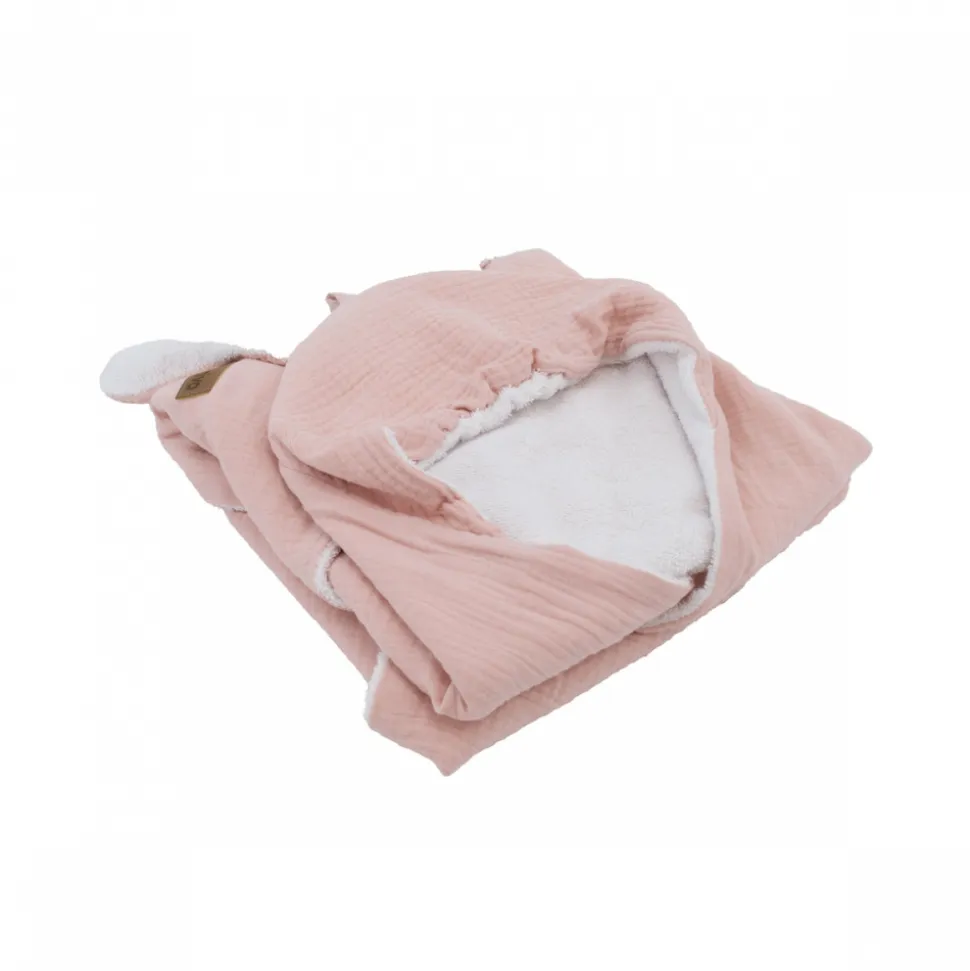 Cape de bain 75x75 cm vieux rose
