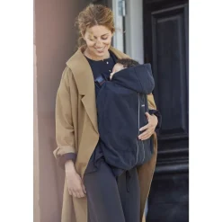Cape pour porte bébé noir