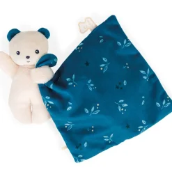 Carre douceur doudou ours noctambule 17cm