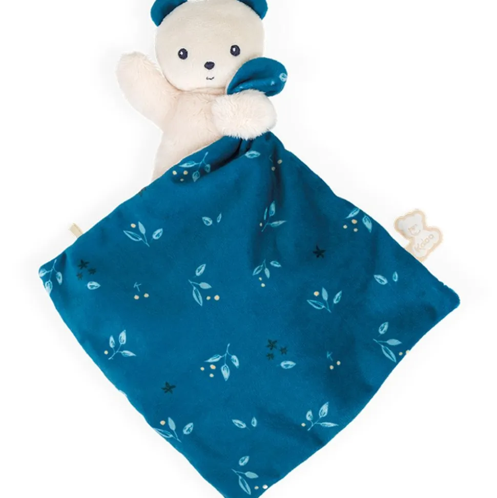 Carre douceur doudou ours noctambule 17cm