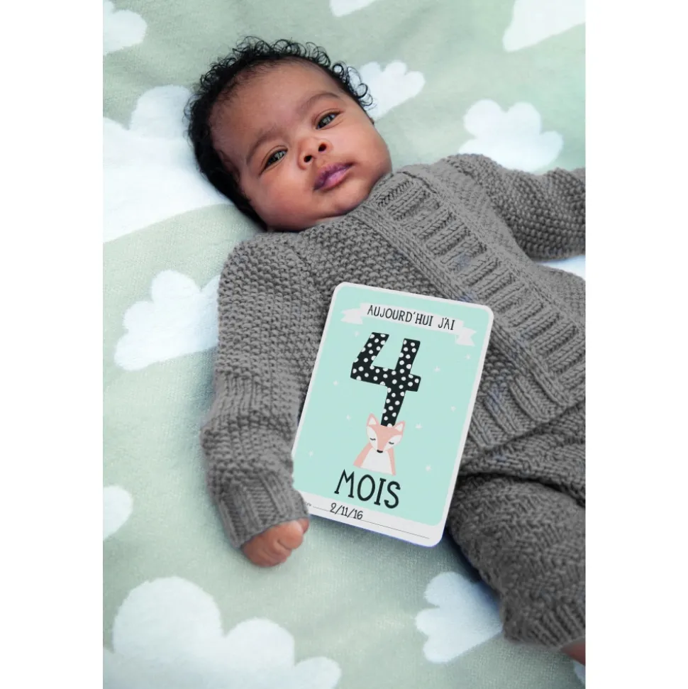 Cartes étapes bébé ma première année over the moon