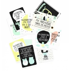 Cartes étapes bébé ma première année over the moon