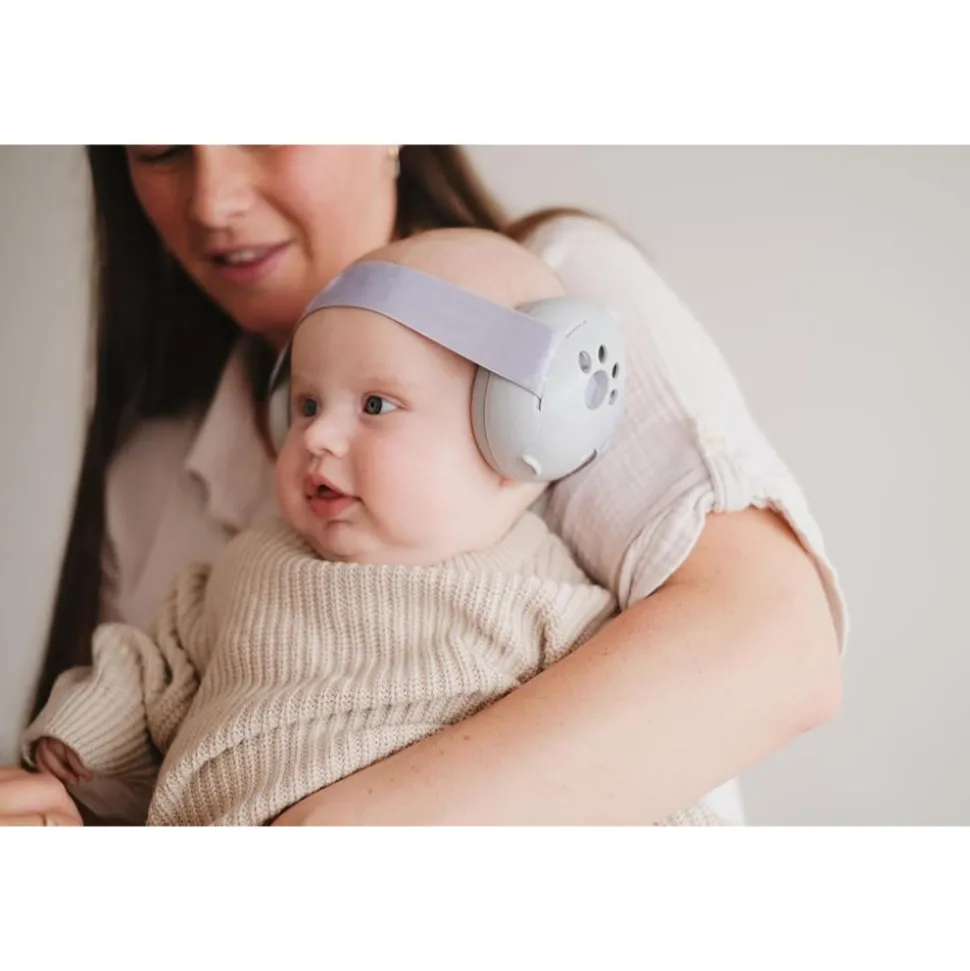 Casque anti-bruit pour bébé gris