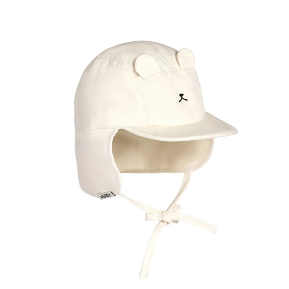 Casquette anti-uv ourson - naturel 2/6 ans