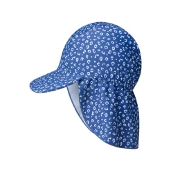 Casquette uv 0-1 an léopard bleu