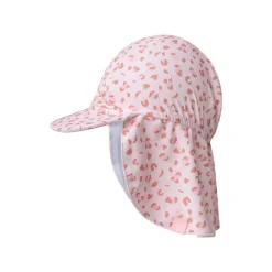 Casquette uv 0-1 an léopard rose
