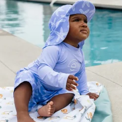 Casquette uv 1-2 ans etoile de mer lila