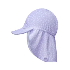 Casquette uv léopard lila 2-4 ans