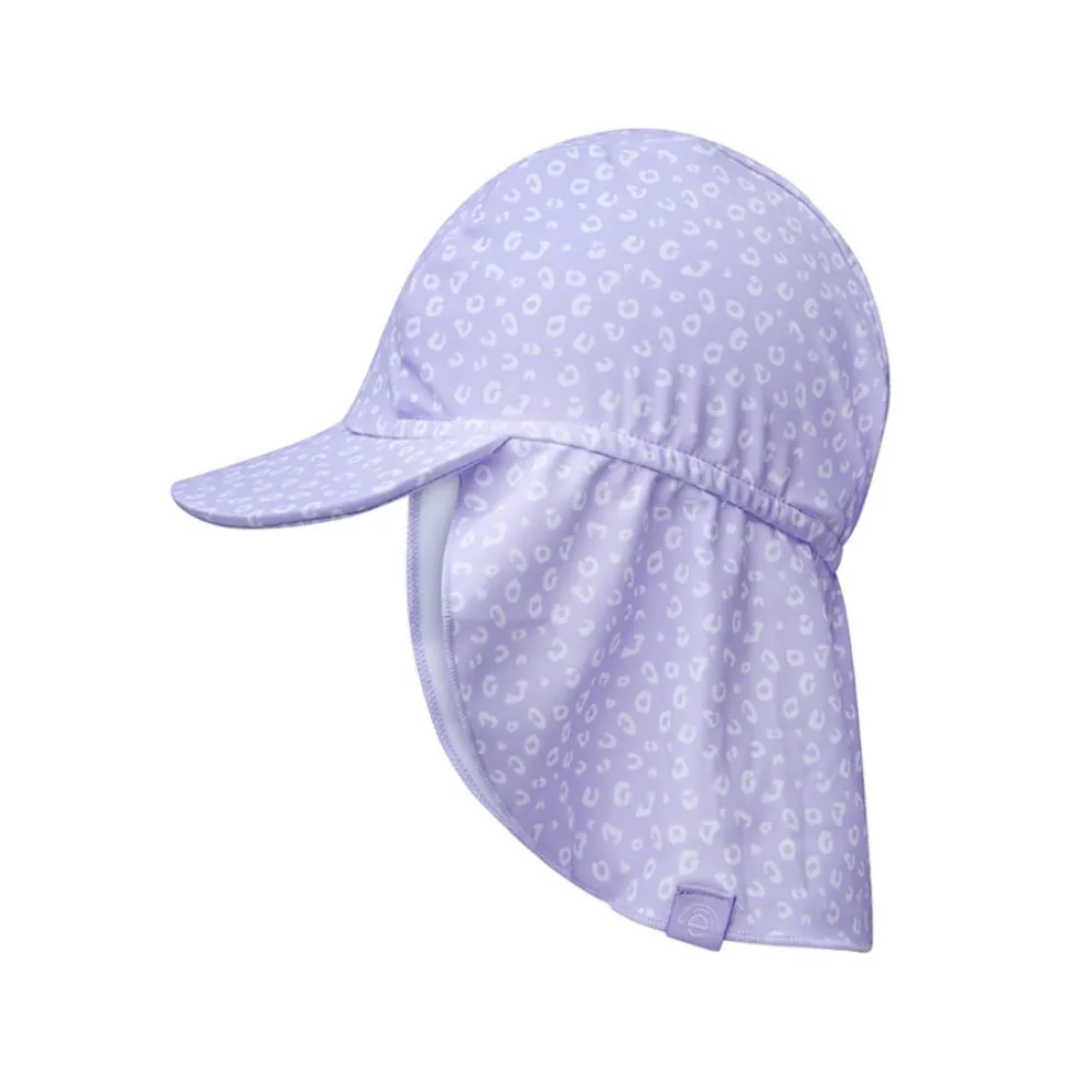 Casquette uv léopard lila 2-4 ans