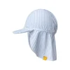 Casquette uv rayures bleues 1-2 ans