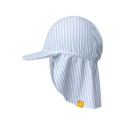 Casquette uv rayures bleues 1-2 ans