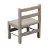 Chaise basse laque gris clair