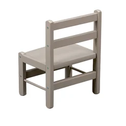 Chaise basse laque gris clair