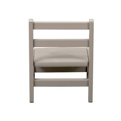 Chaise basse laque gris clair