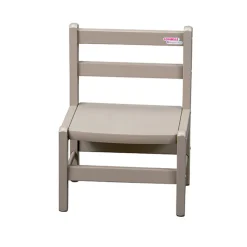 Chaise basse laque gris clair