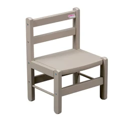 Chaise basse laque gris clair