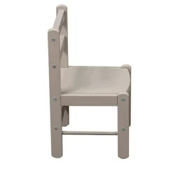 Chaise basse laque gris clair