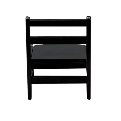 Chaise basse laque noir