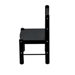 Chaise basse laque noir