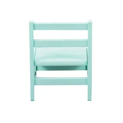 Chaise basse laque vert mint