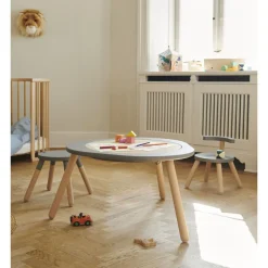 Chaise enfant mutable gris tempête