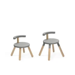 Chaise enfant mutable gris tempête