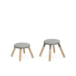 Chaise enfant mutable gris tempête