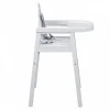 Chaise haute bébé lili fixe (avec tablette amovible ) laque blanc