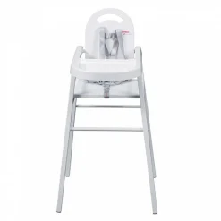 Chaise haute bébé lili fixe (avec tablette amovible ) laque blanc