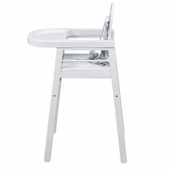 Chaise haute bébé lili fixe (avec tablette amovible ) laque blanc