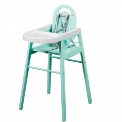 Chaise haute bébé lili vert mint