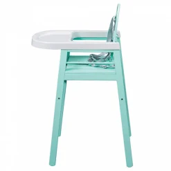 Chaise haute bébé lili vert mint