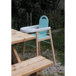Chaise haute bébé lili vert mint
