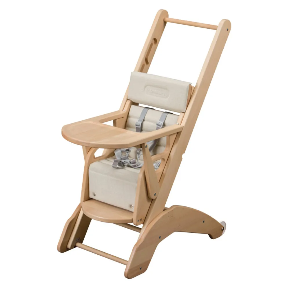 Chaise haute bébé manon vernis naturel