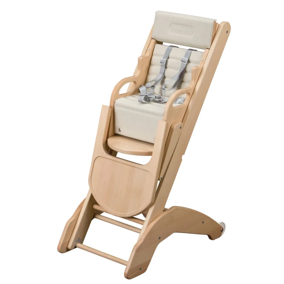Chaise haute bébé manon vernis naturel