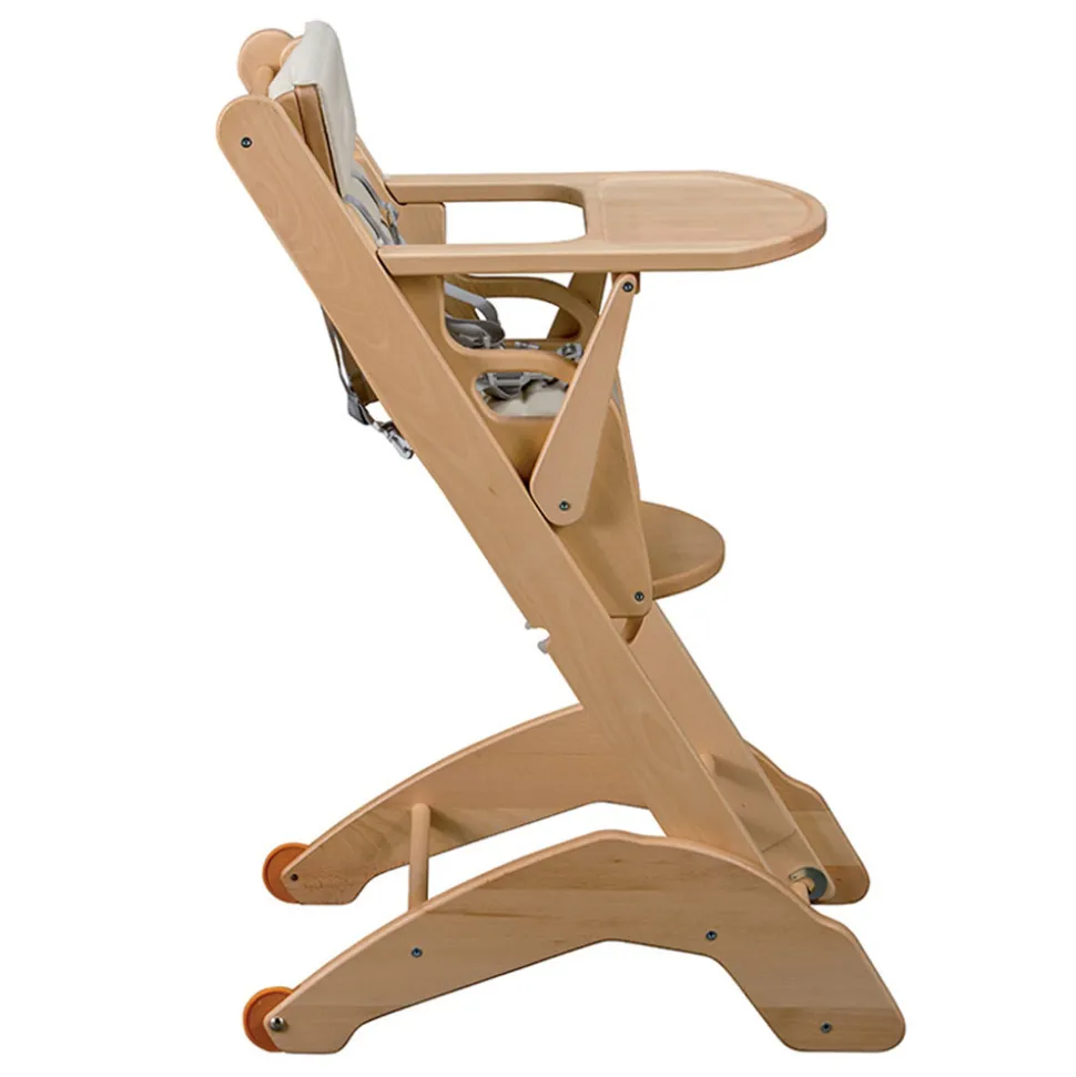 Chaise haute bébé manon vernis naturel