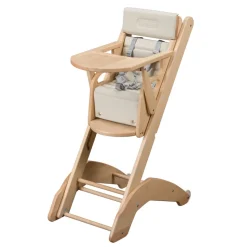 Chaise haute bébé manon vernis naturel