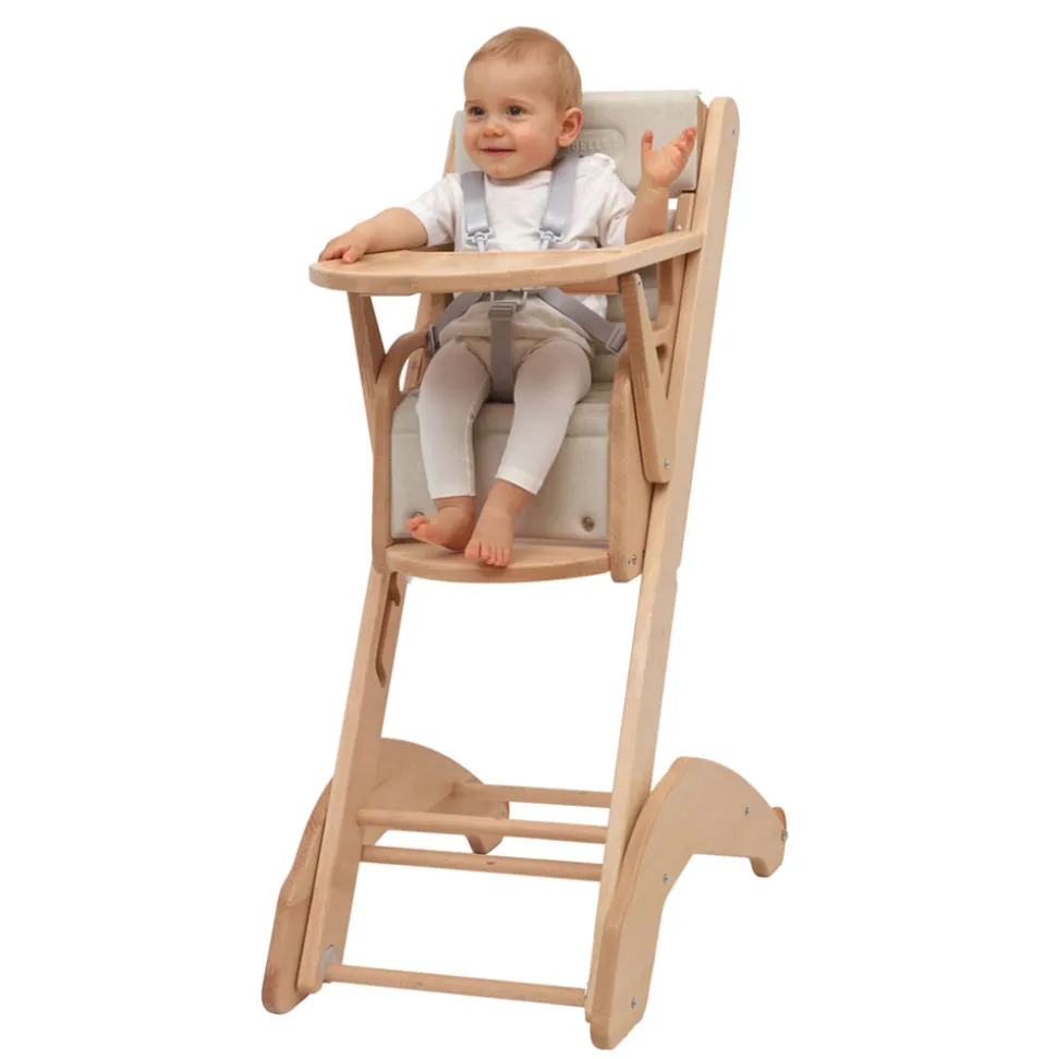 Chaise haute bébé manon vernis naturel