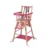 Chaise haute bébé marcel transformable barreaux hybride fuschia