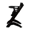Chaise haute bébé évolutive manon laqué noir