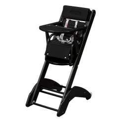Chaise haute bébé évolutive manon laqué noir