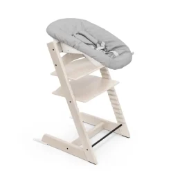Chaise haute bébé évolutive tripp trapp blanchi