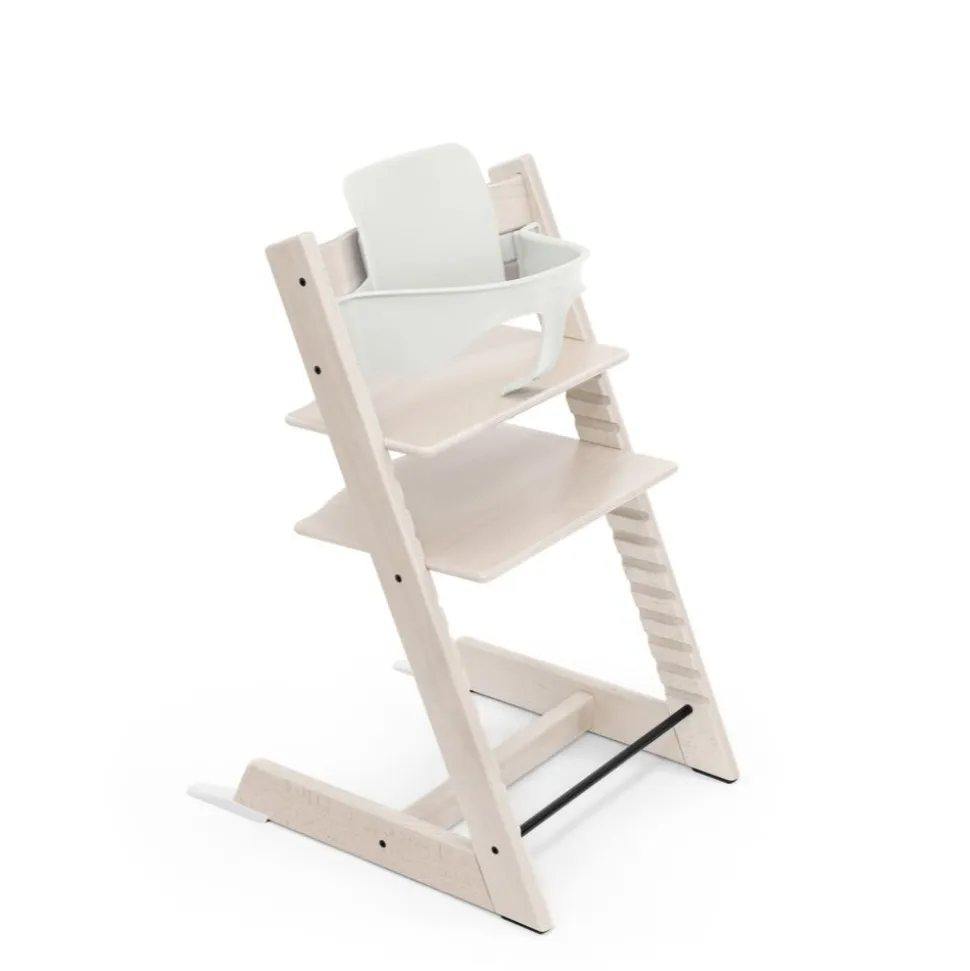 Chaise haute bébé évolutive tripp trapp blanchi