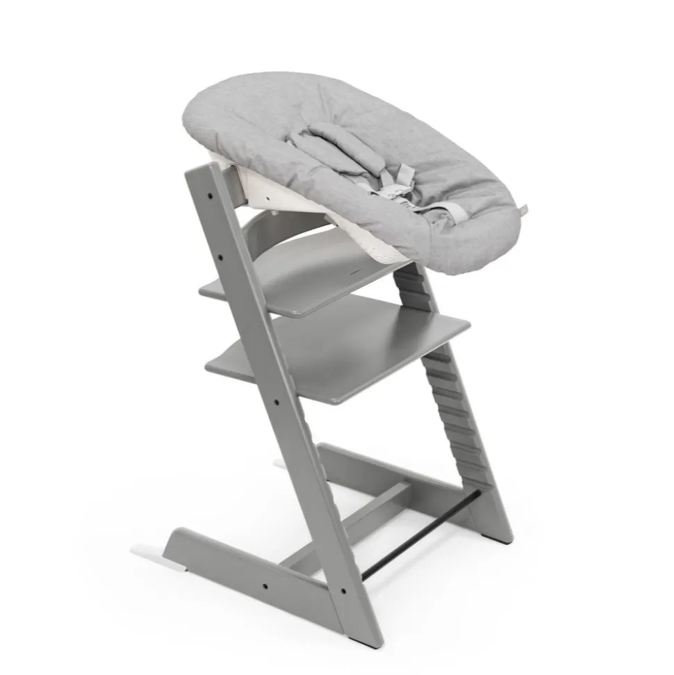 Chaise haute bébé évolutive tripp trapp gris tempête
