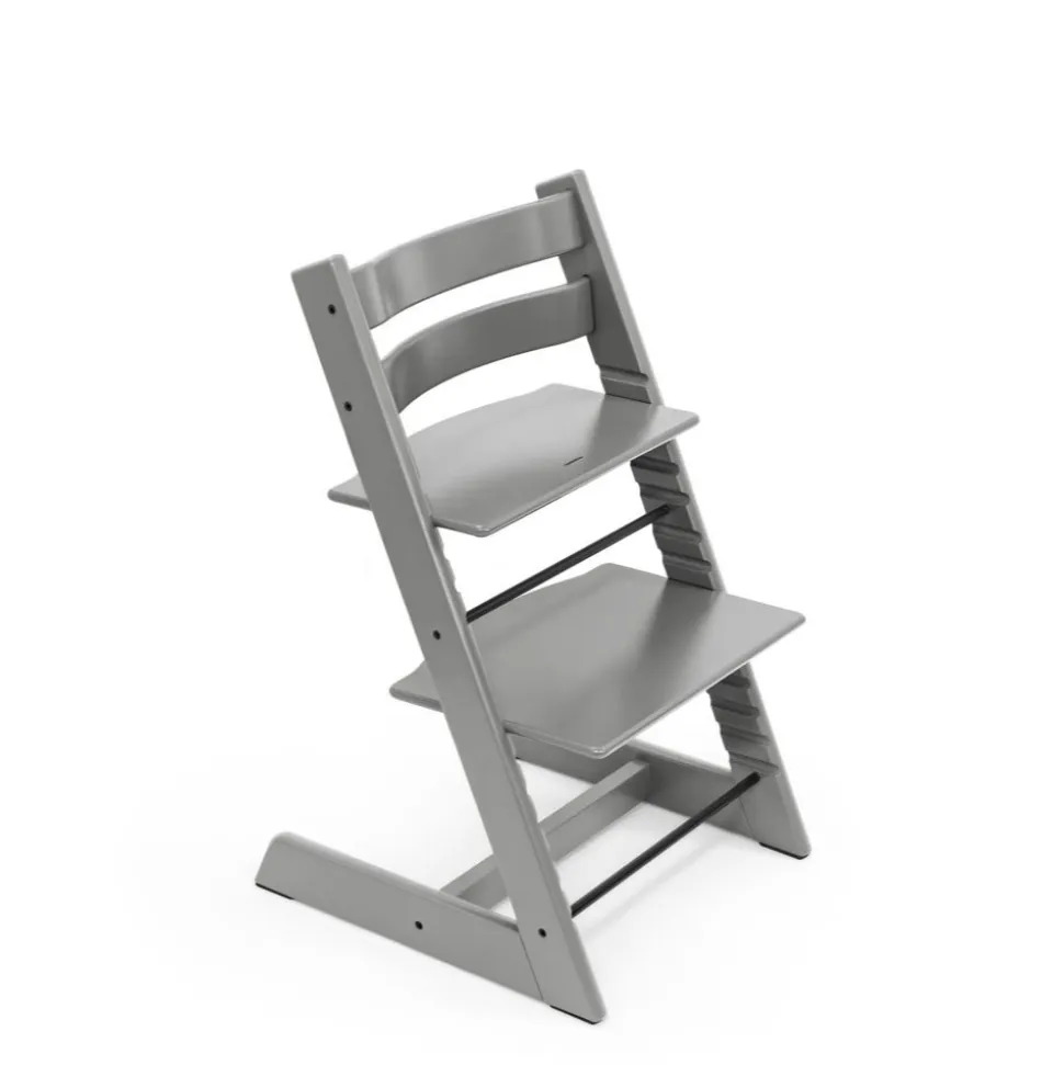 Chaise haute bébé évolutive tripp trapp gris tempête