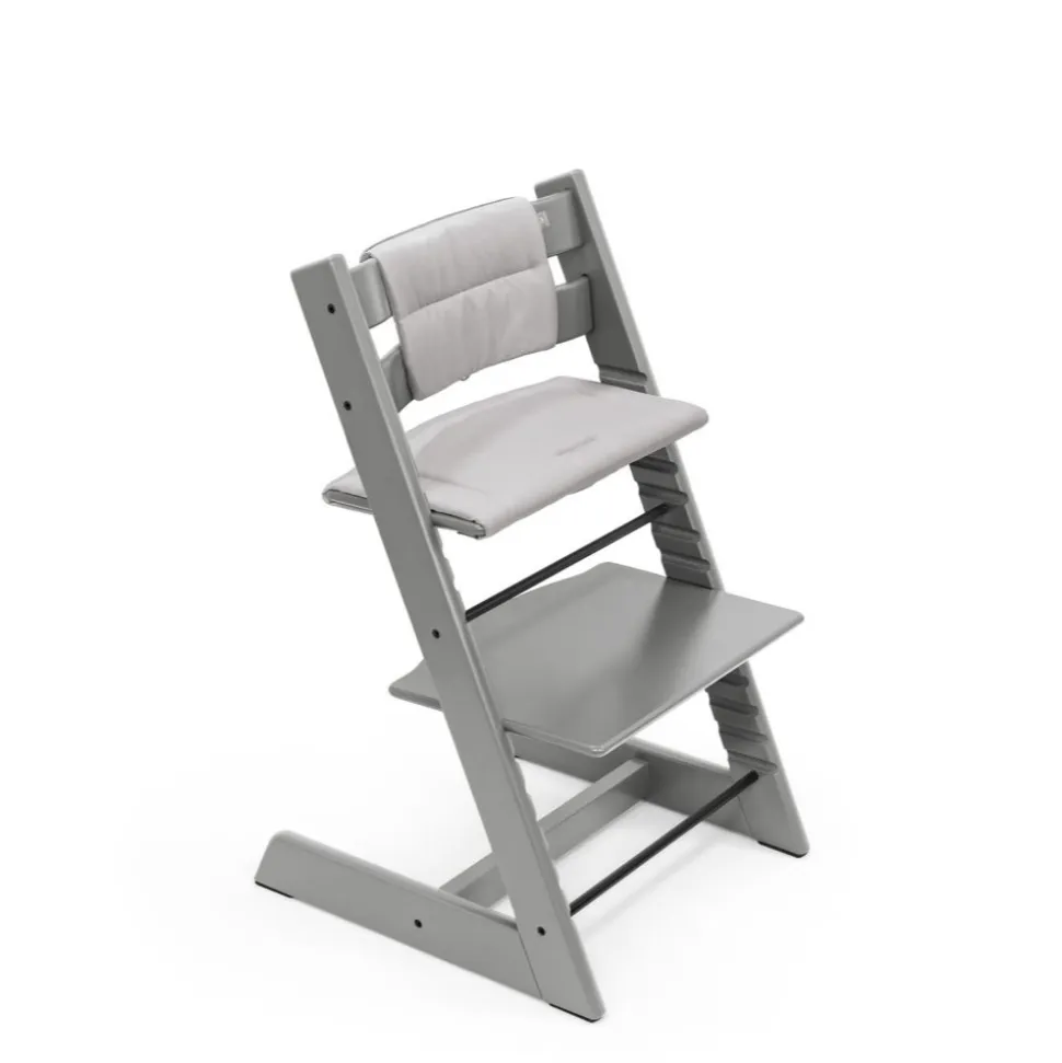 Chaise haute bébé évolutive tripp trapp gris tempête