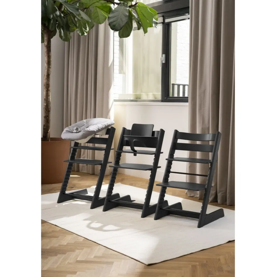 Chaise haute bébé évolutive tripp trapp noire