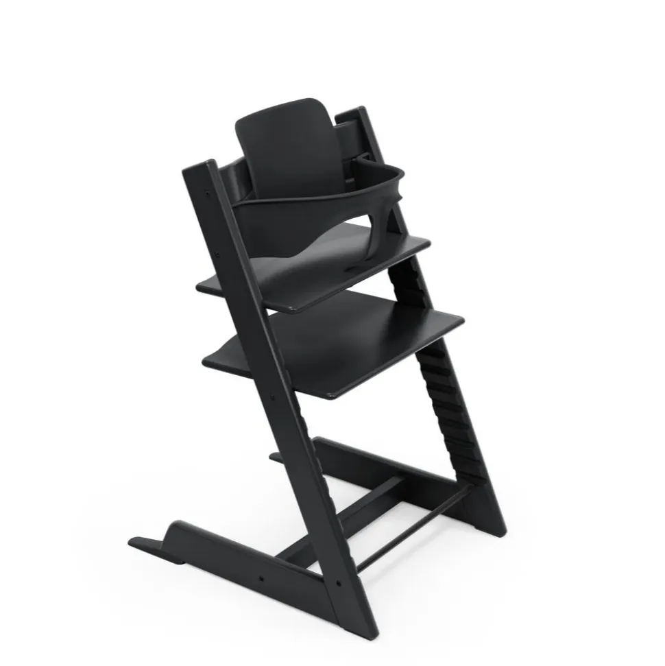 Chaise haute bébé évolutive tripp trapp noire